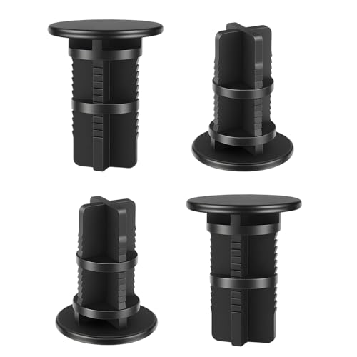 4 Stück Scharnierstifte für Mülltonnendeckel, für 240L Mülltonnen - 43x18mm Kompatibel mit Otto/ESE (Neuer Typ), Schwarz Kunststoff Ersatzteile für Haushalt & Gewerbe