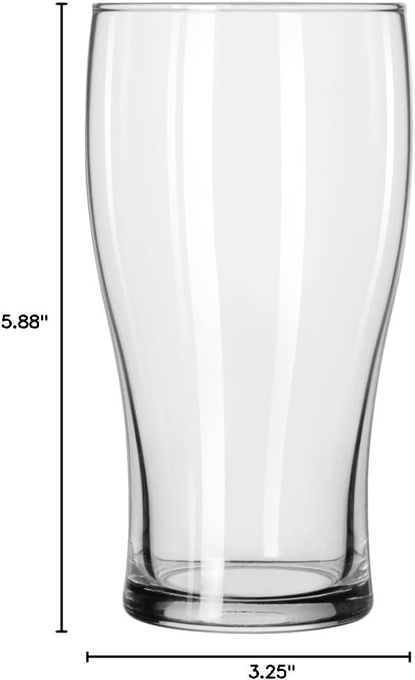 Libbey 4808 Clear 16 Ounce Pub Glass - 24 / CS