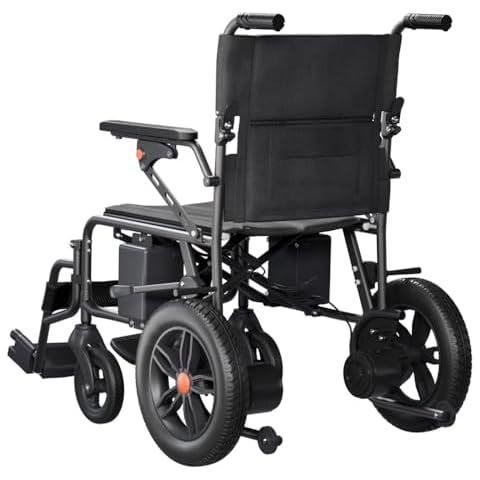 Electric Wheelchair, All Terrain Power Wheelchair 15 Miles Long Travel Range, 500W Dual Motors Powerful,White01 Cover