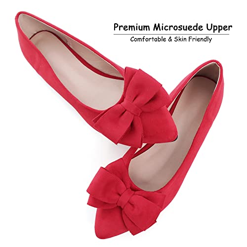Image of Dear Time Women's Ballet Flats Dress Ballet Shoes Slip on for Office Work Comfortable Shoes