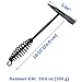 DGOL 10.6 oz 300g Spring Handle Welding Chipping Hammer with 2 pack Nylon Clean Brush and 2 packs Steel Wire Brush 5 in 1 Kit