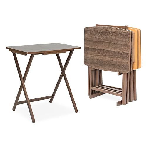 PJ Wood 5 Pack XL Oversize Tray Table