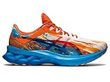  ASICS - Novablast Herrenschuhe, 48 EU, Digital Aqua/Marigold Orange