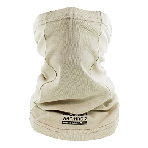Flame Resistant Face Mask Neck Gaiter - Cat2 (Plain, Beige) #TOP1