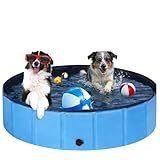 Ezilif Hundepool für Große & Kleine Hunde, Faltbar