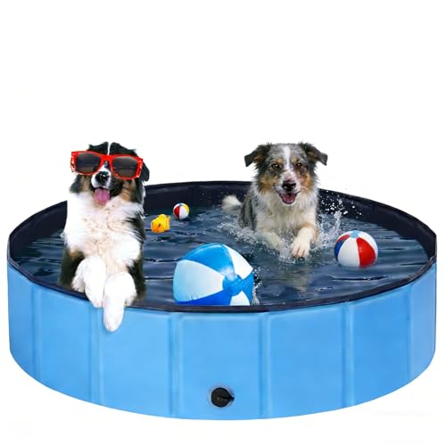 Ezilif Hondenzwembad voor grote en kleine honden, verdikt pvc-materiaal