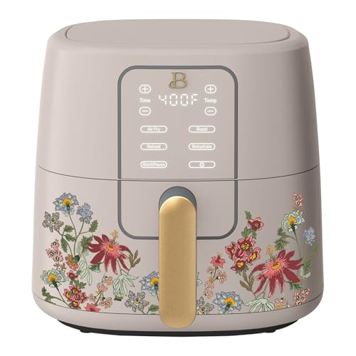 Image of 6 Quart Digital Air Fryer, Large Touch Screen Air Fryer with Programmable Time & Temperature Control, 4-in-1 Roast Reheat Dehydrate, Nonstick Design (Wildflower Porcini Taupe)