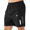 NORTHYARD Men’s Athletic Running Shorts Gym Workout 7″/9″/5″ Zipper Pockets | Quick Dry, Lightweight, Breathable, Unlined, Moisture-wicking, Reflective Strips, Elastic Waist, Sports Basketball Tennis