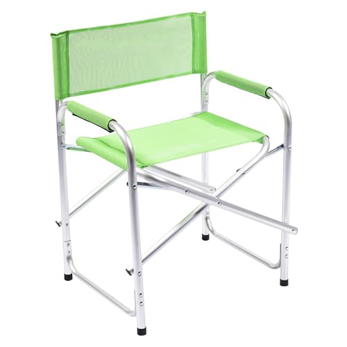 SUNNY STAR Sedia Regista Pieghevole in Alluminio 47X57X80cm (verde)