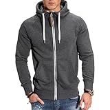 Genérico Chaqueta Hombre Invierno Tallas Grandes Acolchada Militar Elegante Chaqueta Hombre Running Parka Bomber con Capucha Paño Sudadera Esqui Otoño Rebajas 1#Gris Oscuro S