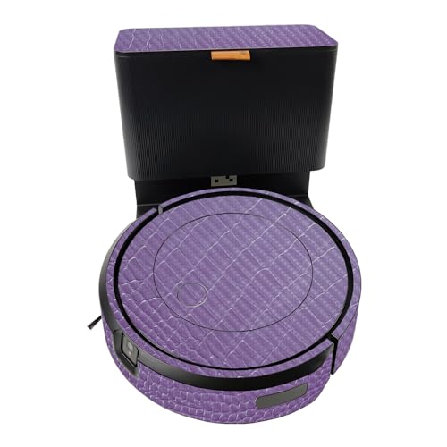 Carbon Fiber Smart Home Skin Compatible with iRobot Roomba J5 Plus - Purple Gator Skin - Premium 3M Vinyl Protective Wrap Decal Cover - Easy to Apply | Crafted in The USA by MightySkins