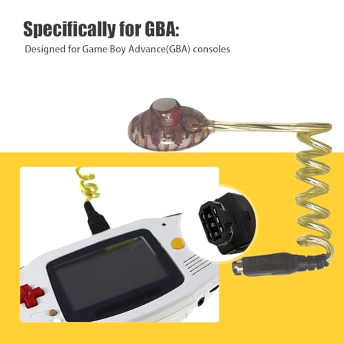 Image of GBA LED Worm Light Attachment - Game Boy Advance Screen Lamp, Flexible Plug-and-Play Illuminator, Powered by Console, No Batteries Needed, Assorted Color