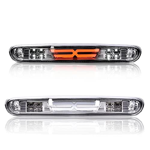 PIT66 LED 3rd Brake Light, Compatible with 07-14 Chevy Silverado/07-14 GMC Sierra/Compatible with 09-10 H-ummer H3T LED Third Brake Light Cargo Chrome