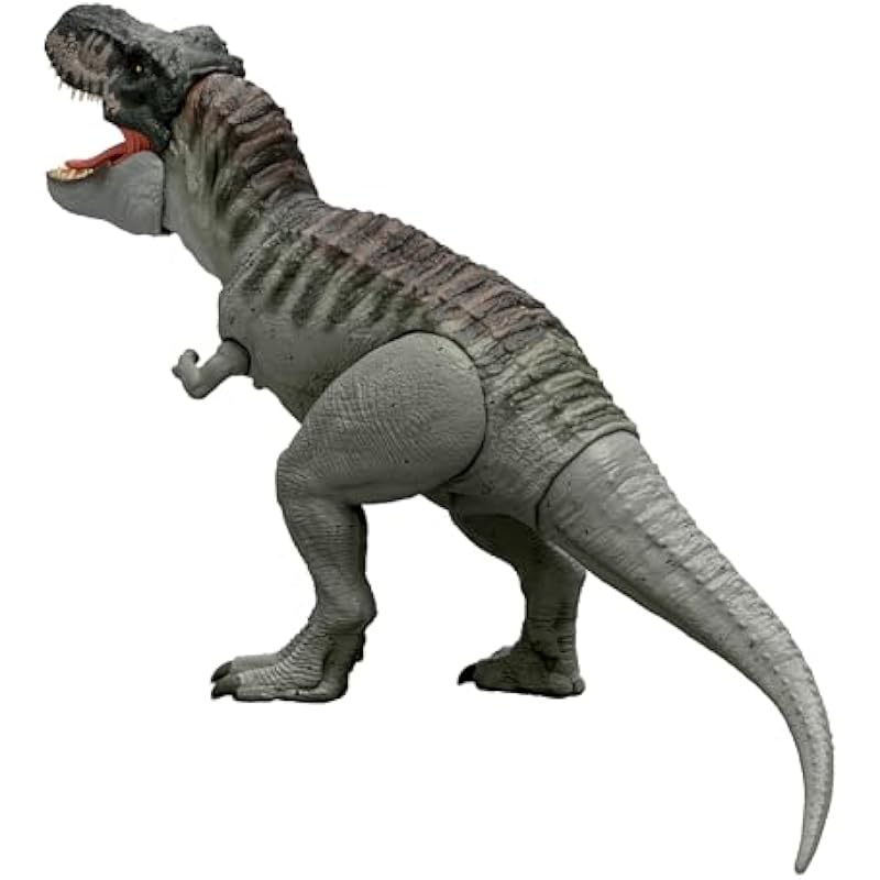 Mattel Jurassic World Super Action! T-Rex, 어린이, 공룡, 이동, 큰, 총 길이 : 약 54cm, 4 세, 회색, JCH02 2, 슈퍼 액션, 짖는 소리, 상세이미지 6