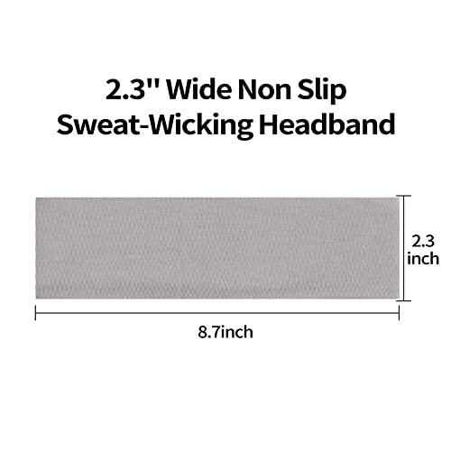 Misuporve Cloth Headbands For Women Thin Non Slip Stretch Sweat Hairbands Workout Headband Soft Fabric Hair Bands For Women's Hair,Yoga Running Sport Head Bands #TOP1