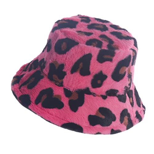 Ipetboom Fashionable Rabbit Fur Bucket Hat Warm Fisherman Hat for Fashionable Outdoors