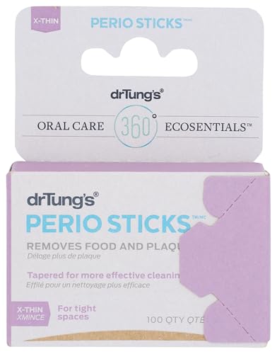 Dr Tungs Extra Thin Perio Sticks, 100 CT