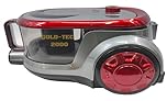 GOLD-TEC COMPACT 2000W BAGLESS CYLINDER VACUUM CLEANER (SILVER/RED)