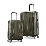 Samsonite Centric 2 Hardside Expandable Luggage with Spinner Wheels, Olive, 2-Piece Set (20/24)