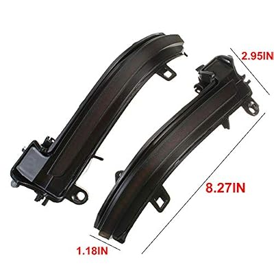 2Pcs Amber LED Dynamic Turn Signal Light Side Mirror Marker Sequential Indicator Blinker Lamp Assembly Compatible with BMW 1 2 3 4 Series F20 F30 F31 F21 F22 F23 F32 F33 F34 X1 E84