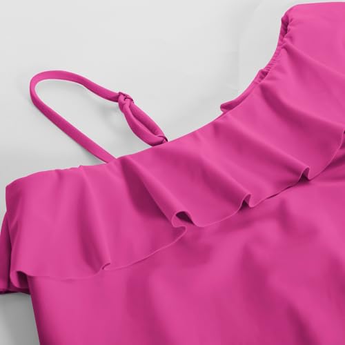 Image of GRACE KARIN Girls One Piece Swimsuits with Mesh Skirt Bathing Suit Swimwear 6-14Y