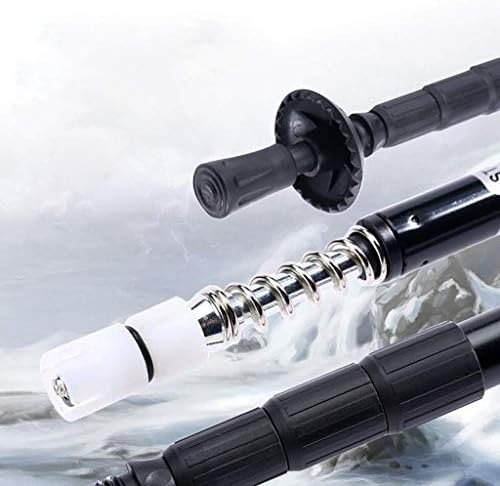 Trekking Poles Outdoor Aluminum Trekking Poles Walking Crutches Climbing Poles Telescopic Climbing Pole Foldable Portable Shrinking Four Straight Handles