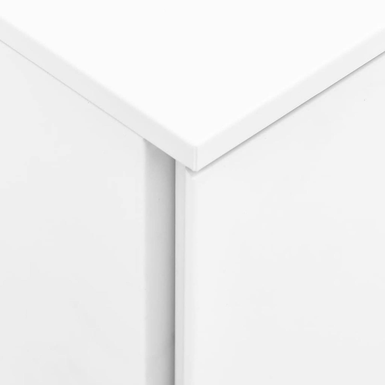 ARKEM Cassettiera, Mobiletto da Ufficio con Serratura,Regolabile per Cartelle Sospese, Superficie Testurizzata, per Ufficio, Studio,Schedario Mobile Bianco 39x45x60 cm in Acciaio