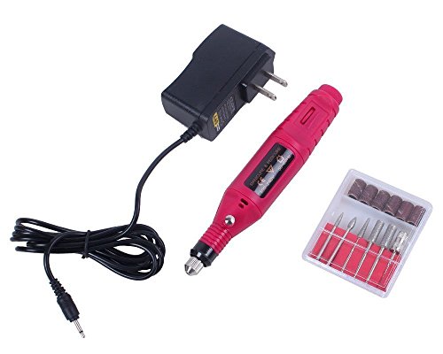 LQZ(TM) Nail Art Drill KIT Electric FILE Buffer Bits Acrylics Pen Shape Manicure File Polish Buffing Pedicure Electric Tool