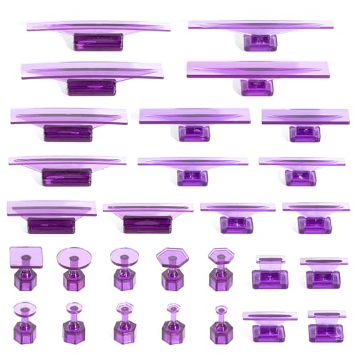 UMONIE 28-Piece Car Dent Repair Puller Tabs Paintless Dent Removal Kit Durable PDR Glue Tabs for Automobile Hail Damage Refrigerator Motorcycle Washing Machine Repairs
