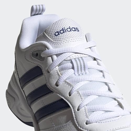 adidas Herren Strutter Shoes, Cloud White/Dark Blue/Matte Silver, 38 EU