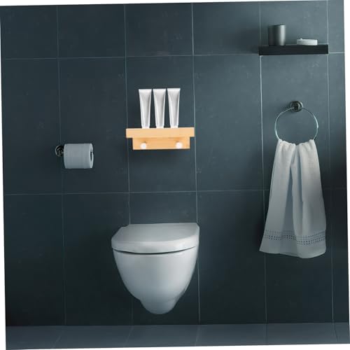 Étagère murale bambou multifonction et robuste pour clés