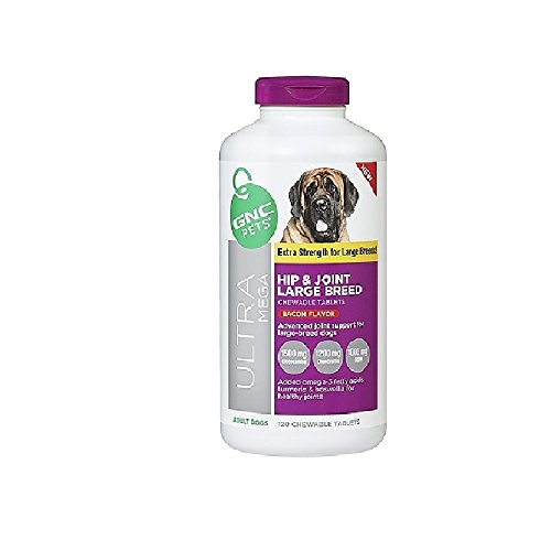 120 TABS Bacon Flavor GNC Ultra Mega Hip & Joint Large Breed, Extra