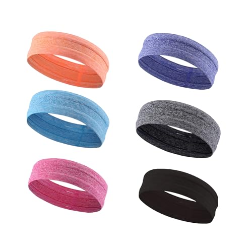 Bandeau de sport absorbant et élastique avec bande en silicone