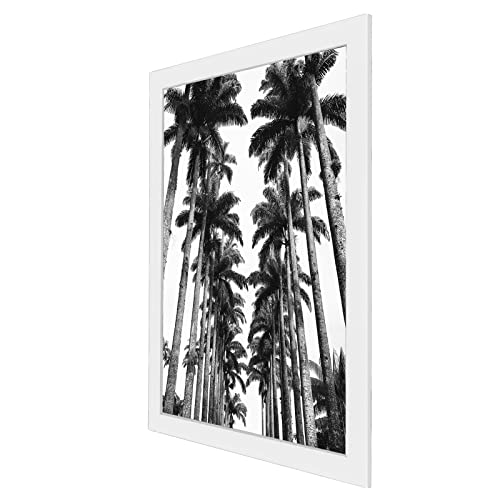 Americanflat 22x28 Poster Frame with Polished Plexiglass - White Picture Frame - Wide Photo Frames Made of Engineered Wood for Vertical or Horizontal Wall Display - Epic Collection - White