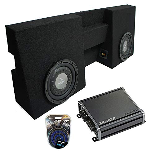 Harmony Audio F104 Bundle Compatible with Toyota Tacoma Double Cab Truck 2005-2015 Dual 10