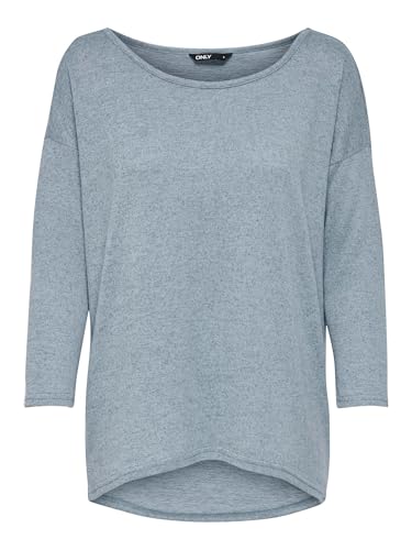 ONLY Onlelcos 4/5 Solid Top Jrs Noos, Camisa Manga Larga Mujer, Negro (Black), 38 (Talla del Fabricante: Medium)