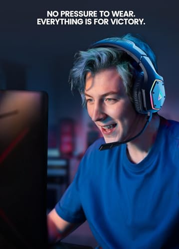 Eksa Wireless Gaming Headset für Einsteiger mit 2.4GHz Verbindung