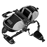 Pongnas Mochila para Perros Pequeños, Medianos y Grandes con Bolsillos Laterales para Viajes y Diseño Reflectante (S)