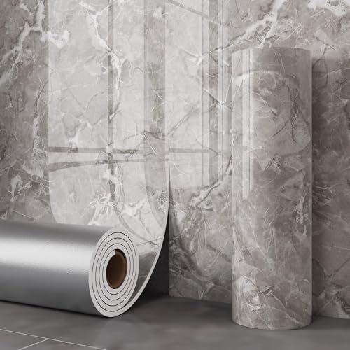 Vllentin Panneau Mural PVC Effet Marbre,Panneau Mural Salle De Bain,Panneau PVC Mural Effet...