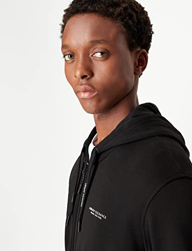 A|X Armani Exchange Men's Logo Hooded Zip-Up Sweatshirt #TOP10