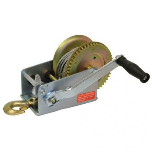 All States Trailer Side Wind Winch with 10' Cable - 2,500 lb. fits Trailer & Towing Trailer Winches