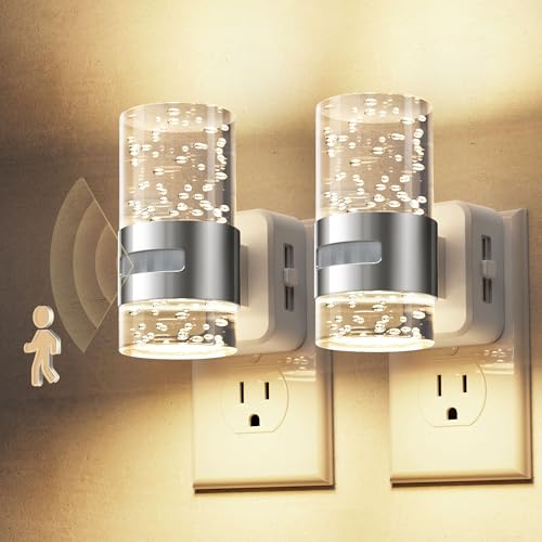 L LOHAS LED Motion Sensor Night Light,Dimmable Night Lights Plug into Wall