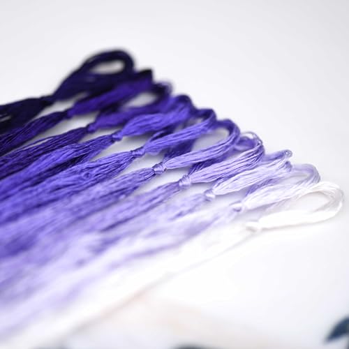 Image of MIINGGUXIUYI Mulberry Silk Floss Embroidery Thread Floss-Cross Stitch Threads China Silk Woven Jewelry Threads DIY Sewing Kits (96)