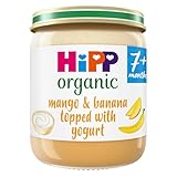 HiPP Organic Mango & Banana topped with Yogurt Baby Food Jar 7+ Months 160g (Pack of 6)