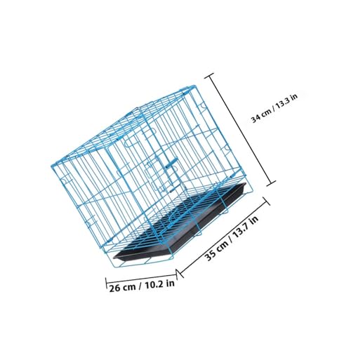 Cage de transport pliable chat lapin intérieur extérieur spacieuse