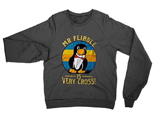 Sweatshirt Mr Fribble noir premium en taille L aux finitions haut de gamme