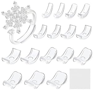 GeeRic Onzichtbare ringmaatversteller losse ringen ringverstelling maat geschikt voor alle ringen ring Guard spacer met…