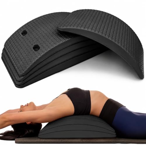 Backbridge Adjustable Back Stretcher – Soft, Progressive Back Stretching | Upper & Lower Spine Stretcher • Multiple Levels • Easy to Use