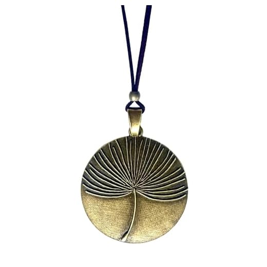 ASTER ALHELÍ Long Dandelion Necklace for Women with Black Cord – Boho Pendant Necklace Handmade – Nature Inspired Jewellery Gift for Her