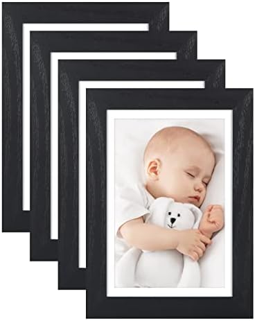 A2 Black Aluminium Certificate Frame,2 Pack Poster Frame with Plexiglass Front , 42x59cm CM Photo Picture Frame for Wall Mounted,Set of 2